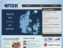Tablet Screenshot of havfriskfisk.dk